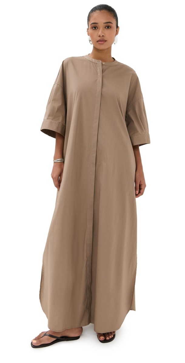 STAUD Enzo Maxi Dress Taupe