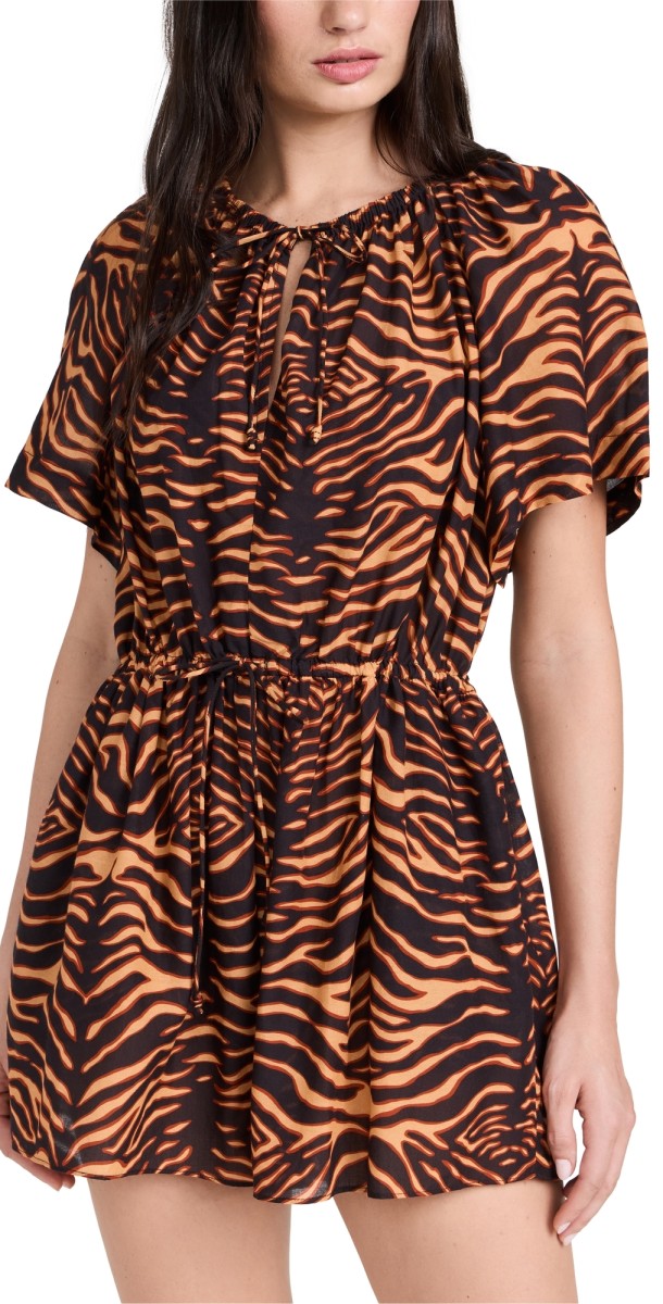 Ulla Johnson Valeria Coverup Romper Tigre