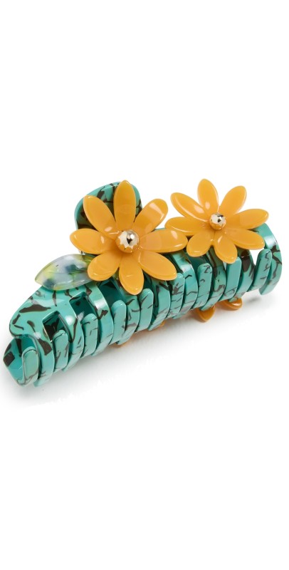 Lele Sadoughi Petunia Claw Clip Neon Turquois