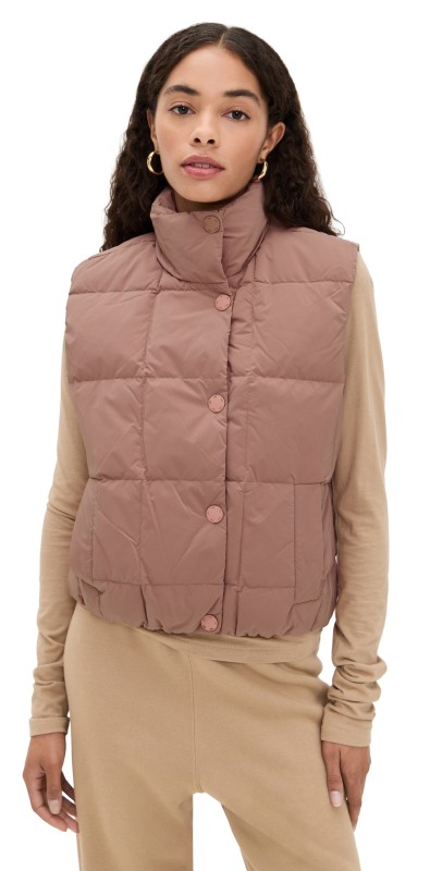 Rhone Quilted Puffer Vest Clay Mist