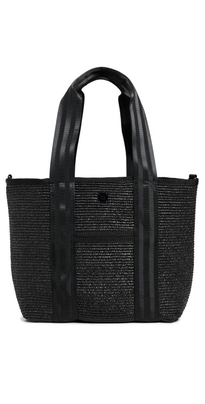 Think Royln Capri Tote Black Raffia