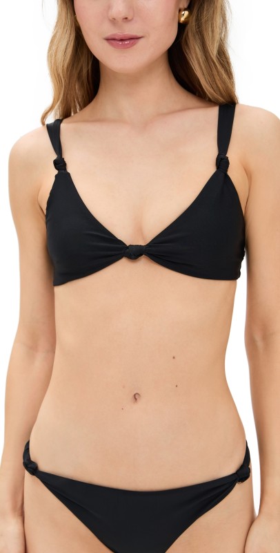 MIKOH Lula Bikini Top Noir