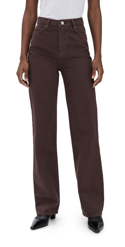 Reformation Wilder High Rise Wide Leg Jeans Mole