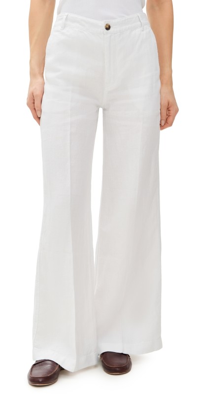 Madewell The Zoe Relaxed Wide Pants Salt