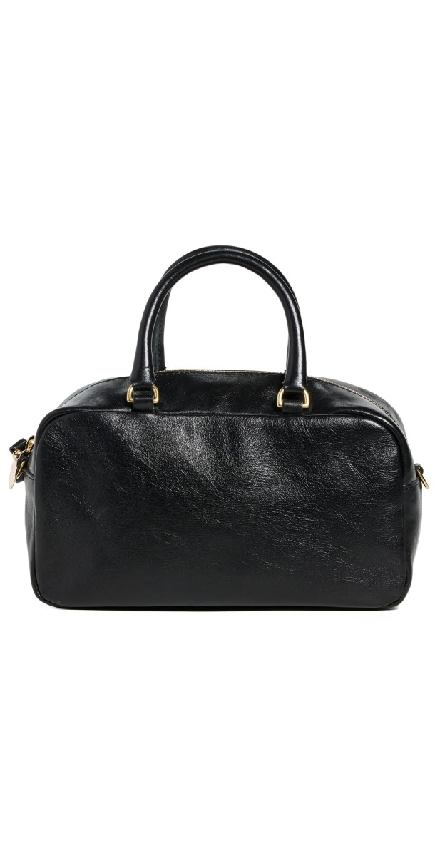 Clare V. Petite Claudine Handbag Black Rustic