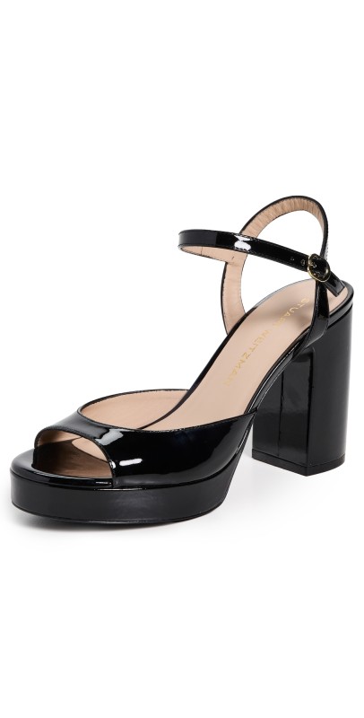 Stuart Weitzman Dayna II Platform Sandals Black