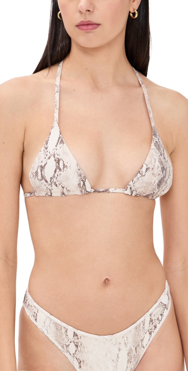 PQ Swim Paige Triangle Bikini Top Python