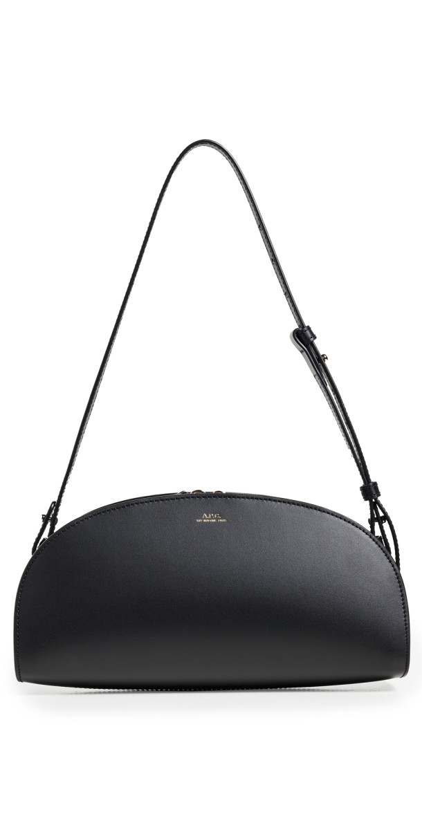 A. P.C. Sac Demi Lune Shoulder Bag Lzz Black