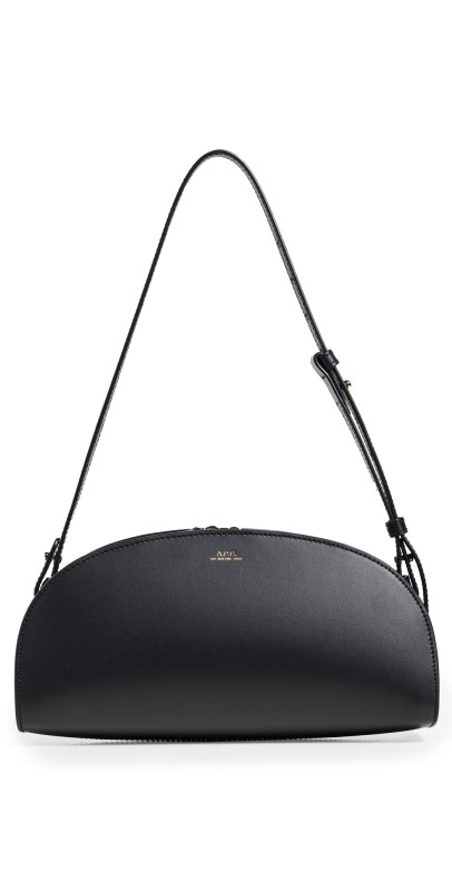 A. P.C. Sac Demi Lune Shoulder Bag Lzz Black