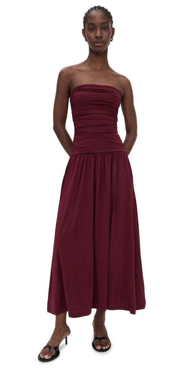NIA Santal Dress Oxblood