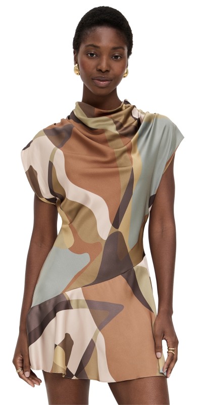 MISA Sandy Dress Desert Abstract