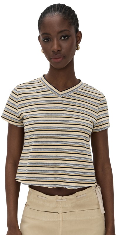 Lioness North Light Tee Crimson Stripe