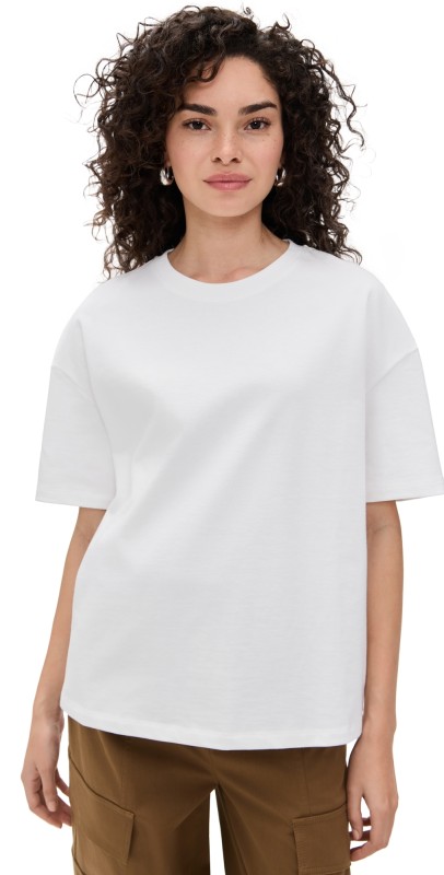 St. Agni Cotton Relaxed Tee White