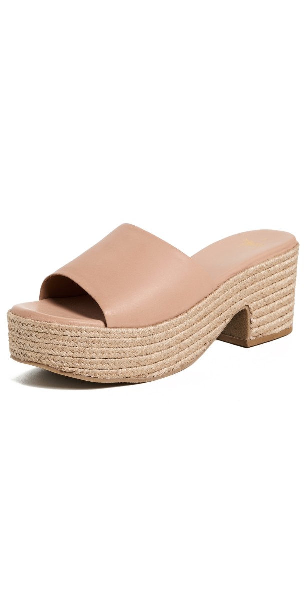 beek Prinia Jute Platform Sandals Beach