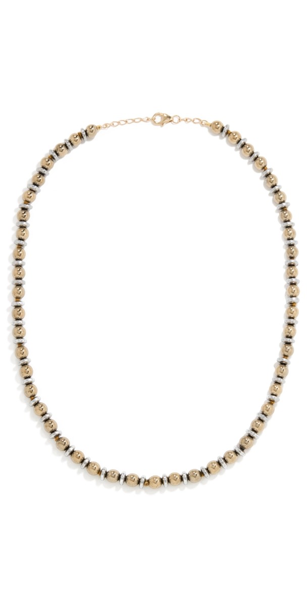 JIA JIA Mixed Metal Hematite Necklace Gold/Gunmetal