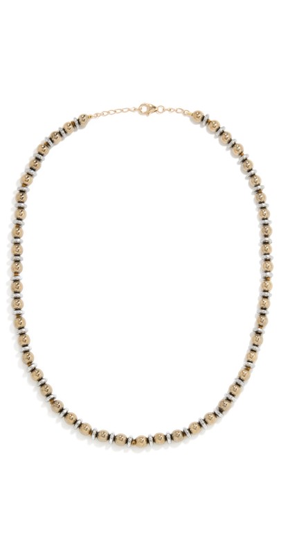 JIA JIA Mixed Metal Hematite Necklace Gold/Gunmetal