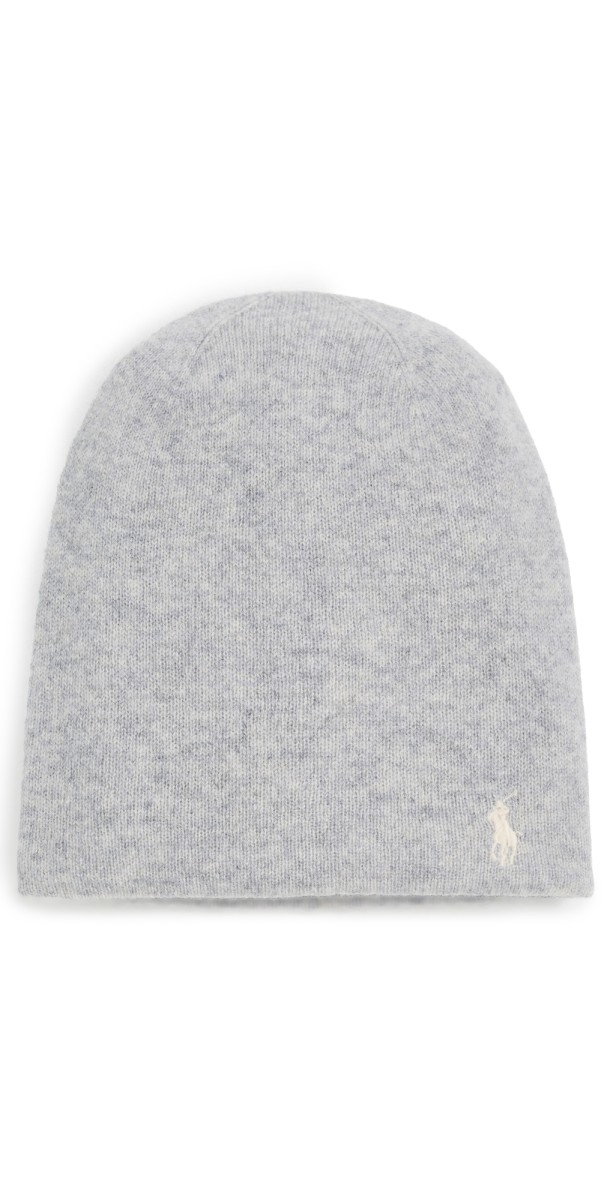 Polo Ralph Lauren Featherweight Cashmere Beanie Heather Grey