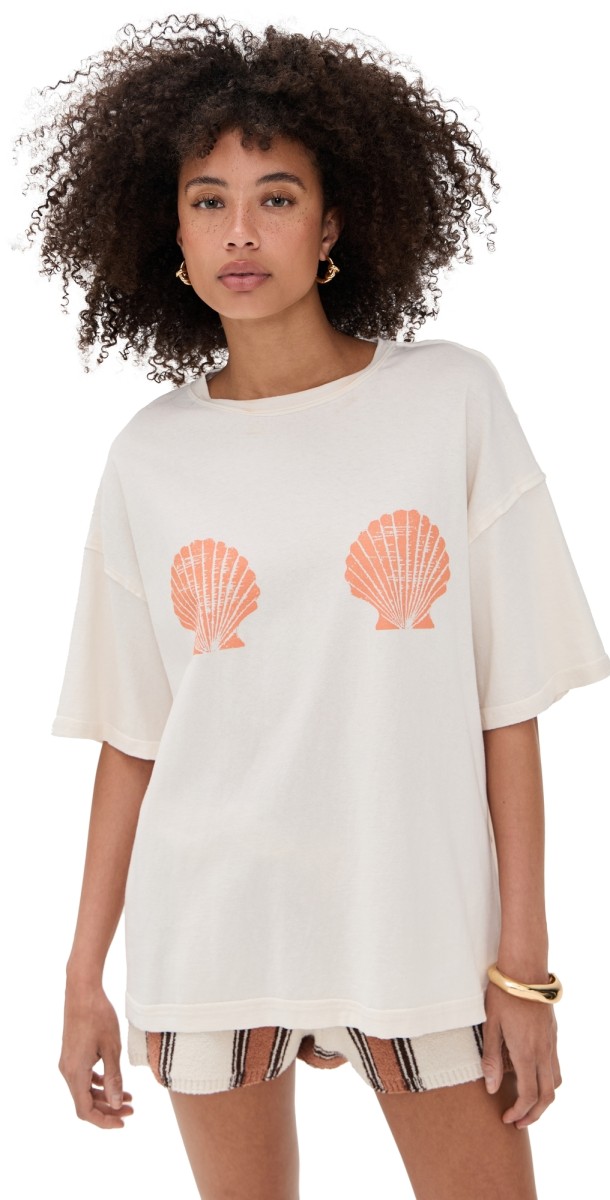 Free People Shell Tee Ivory