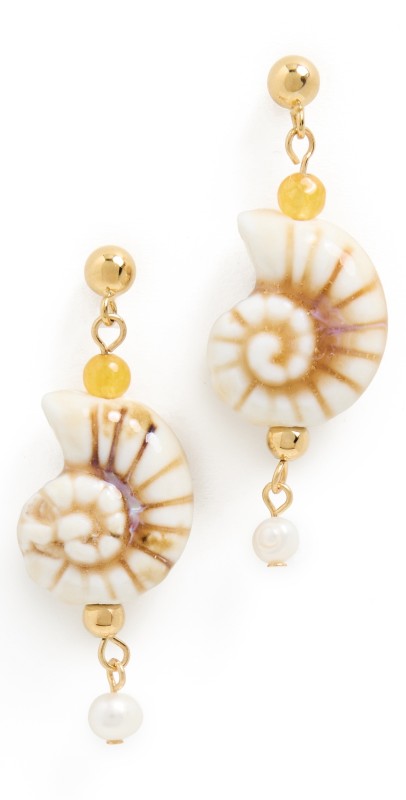 Anni Lu Seaside Earrings Caramel Cream
