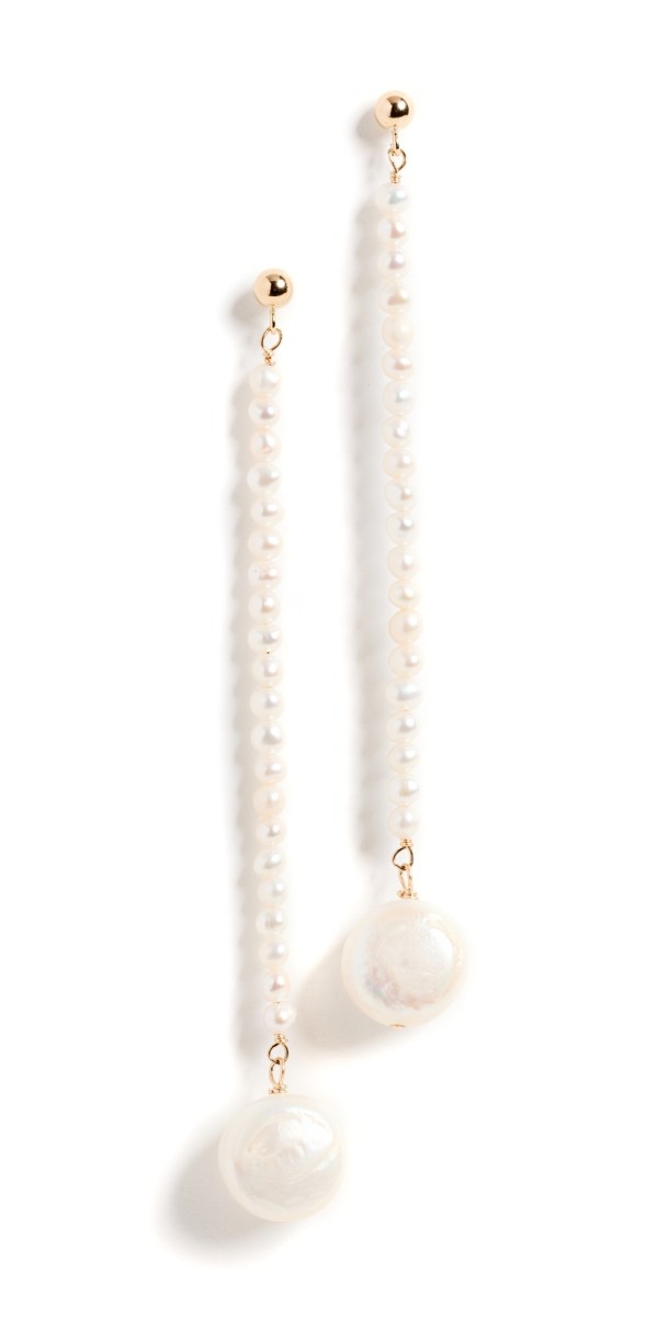 Galley Los Angeles Peyton Pearl Earrings Pearl