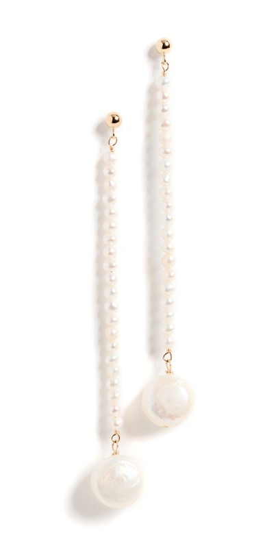 Galley Los Angeles Peyton Pearl Earrings Pearl