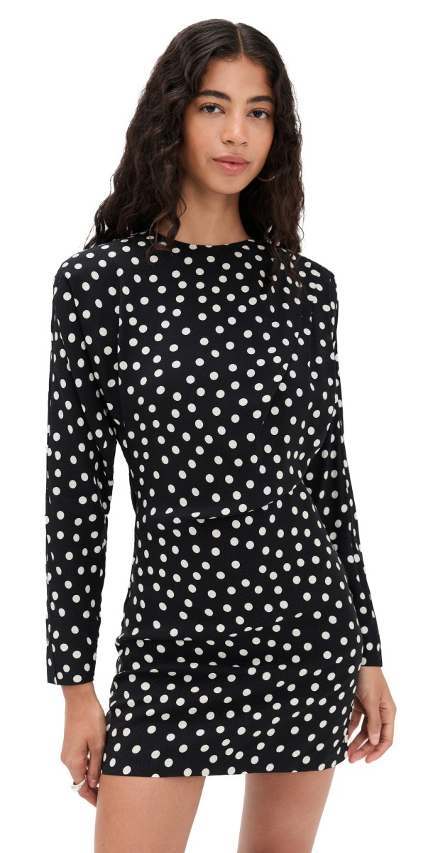 ANINE BING Haven Dress White/Black