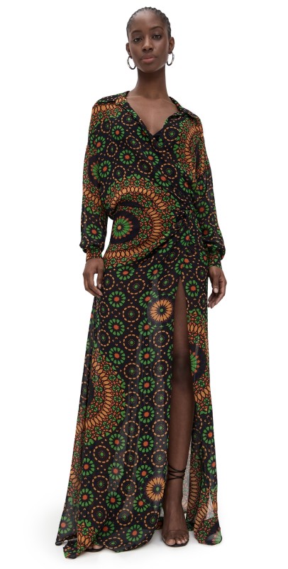Eywasouls Malibu Lou Dress Retro Mosaic Earth