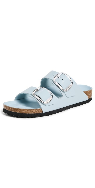 Birkenstock Arizona Big Buckle High Shine Sandals Baby Blue