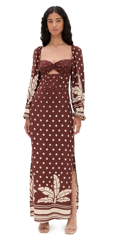 Dress To Cropped Palm Tree Print Crepe Dress Palm Tree