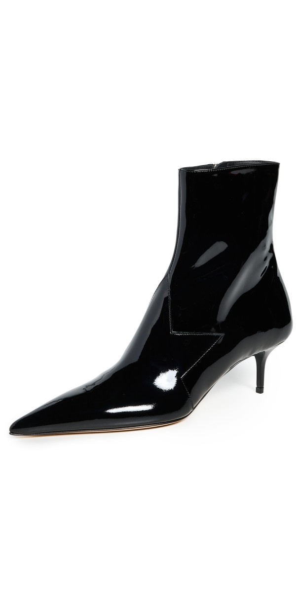 Coperni Patent Star Cut Out Low Boots Black
