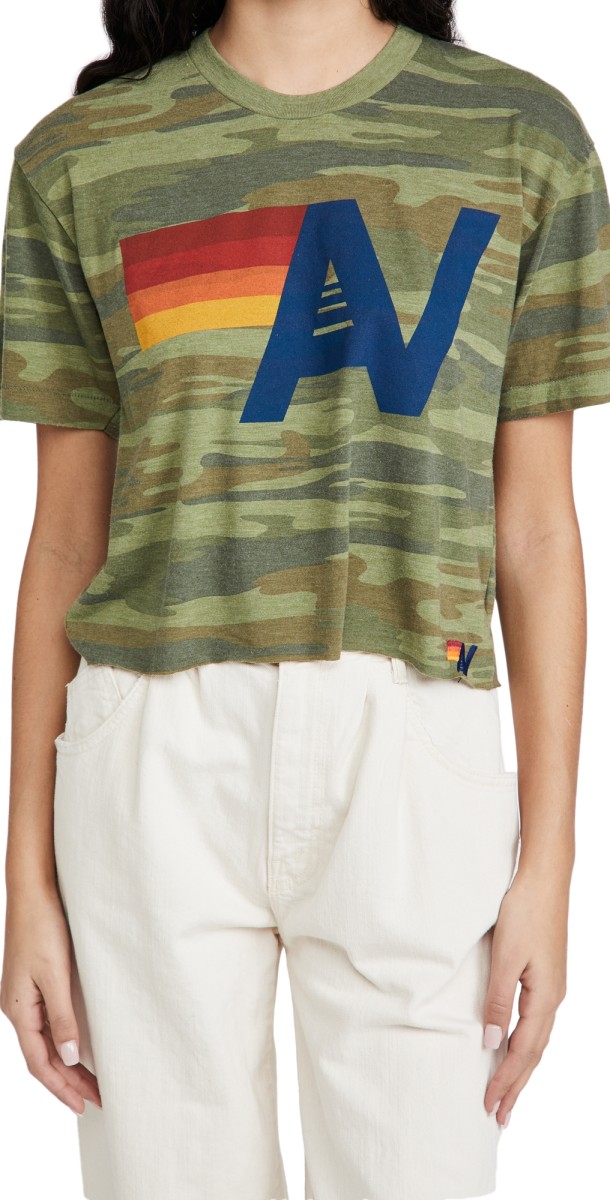 Aviator Nation Camo Boyfriend Tee Camo
