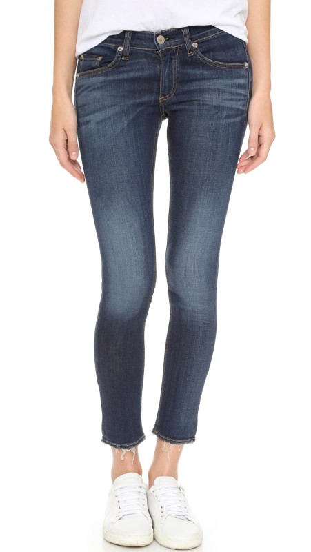 rag & bone/JEAN Mid Rise Slim Fit Capri Jeans Orson