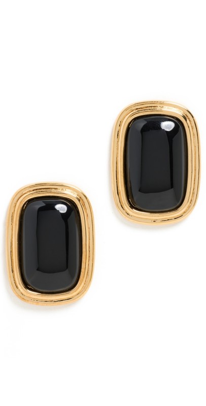 Heaven Mayhem Ribbon Earrings Black/Gold