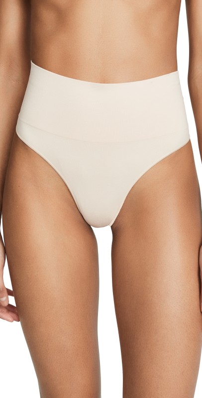 SPANX Everyday Shaping Thong Soft Almond