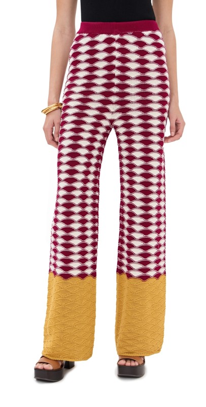 La DoubleJ Sunset Pants Red/Yellow/White