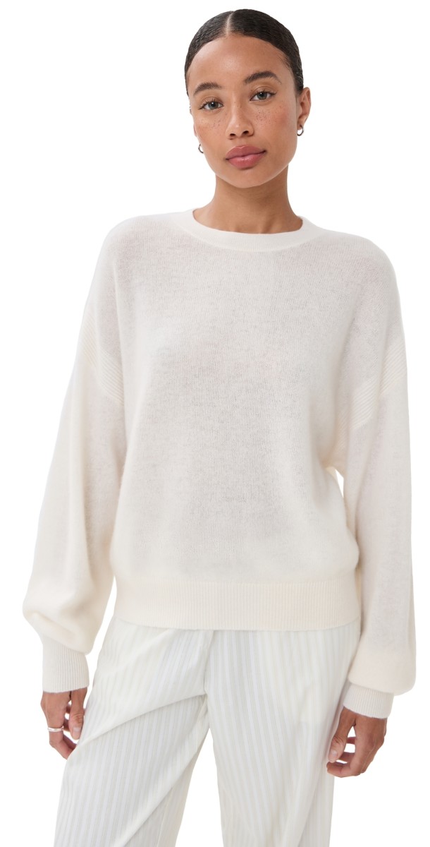 Le Kasha Cashmere Modena Brushed Sweater White