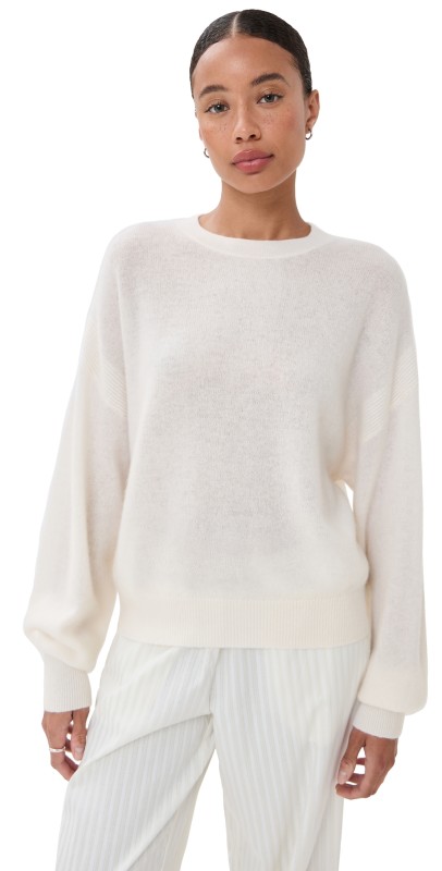 Le Kasha Cashmere Modena Brushed Sweater White