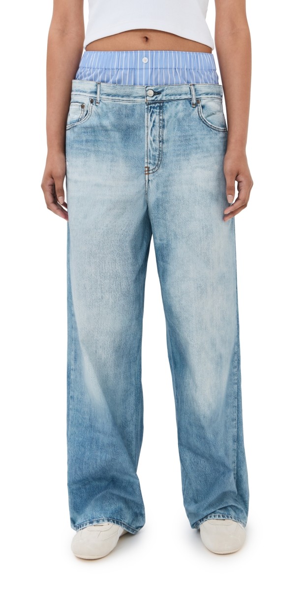 Acne Studios Light Blue L'oeil Trousers Light Blue