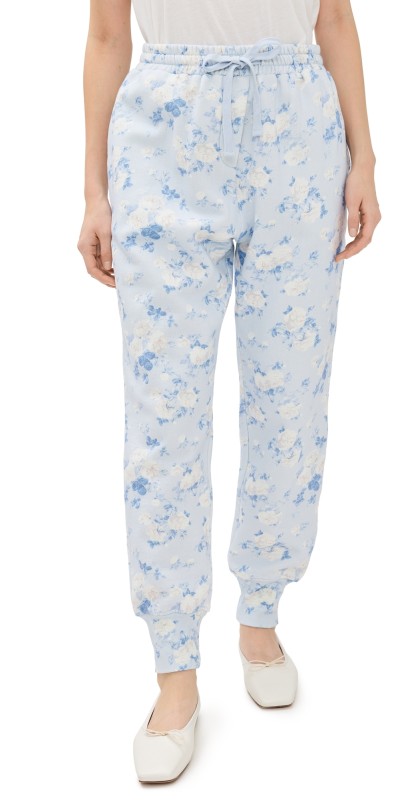LoveShackFancy Lolana Sweatpants Whisper Blue