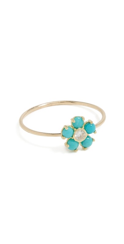 Jennifer Meyer Jewelry 18k Large Flower Ring 18K Yellow Gold