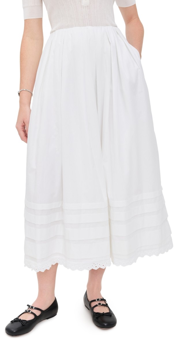 FAITHFULL Ruth Skirt White