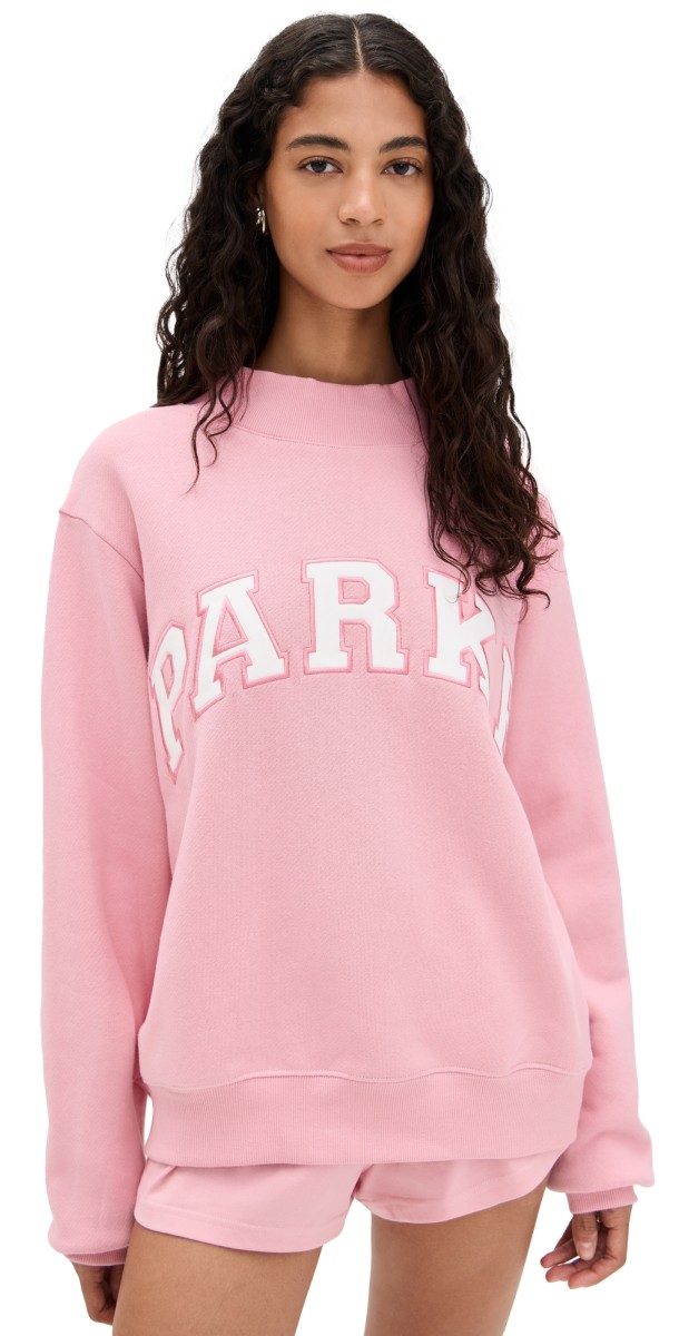 PARKE Heritage Varsity Mock Neck Sweatshirt Conch