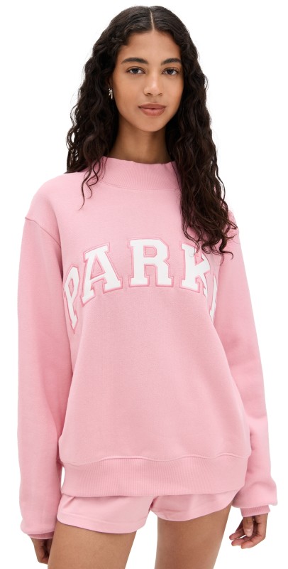 PARKE Heritage Varsity Mock Neck Sweatshirt Conch