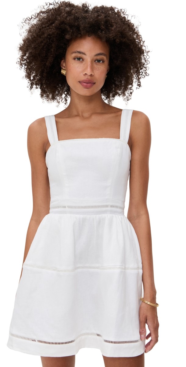 Reformation Everett Mini Dress White