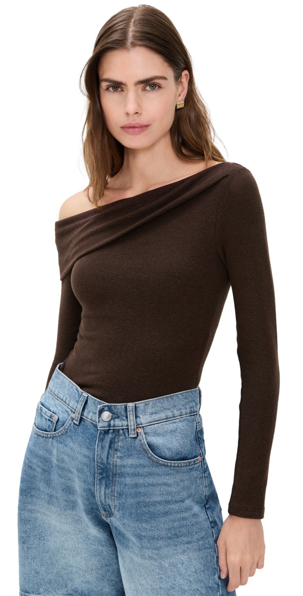 Reformation Elio Knit Top Mole