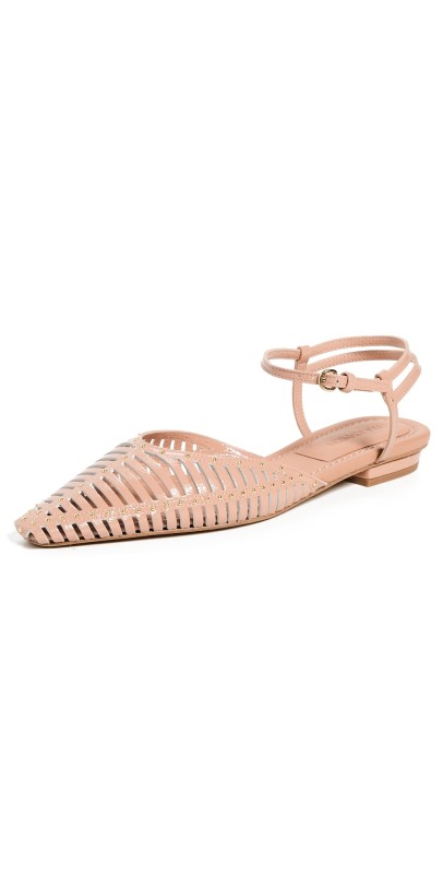 Ulla Johnson Violette Cage Flats Light Pastel/Brown