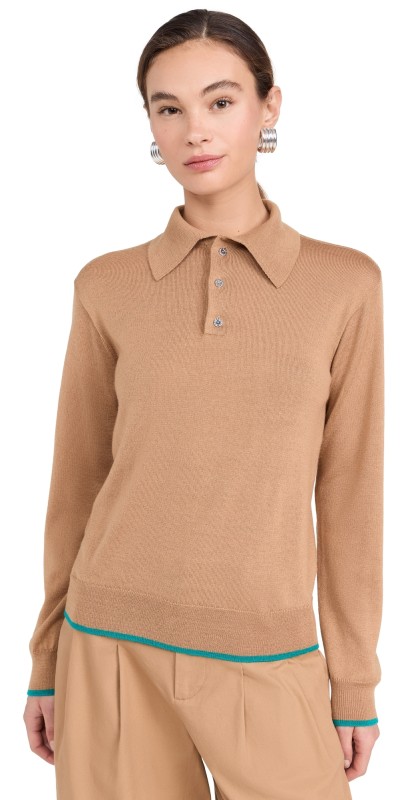 SIMONMILLER Marcel Polo Sweater Khaki