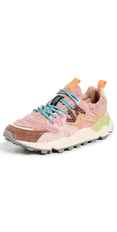 Flower Mountain Yamano 3 Teddy Sneakers Taupe Beige