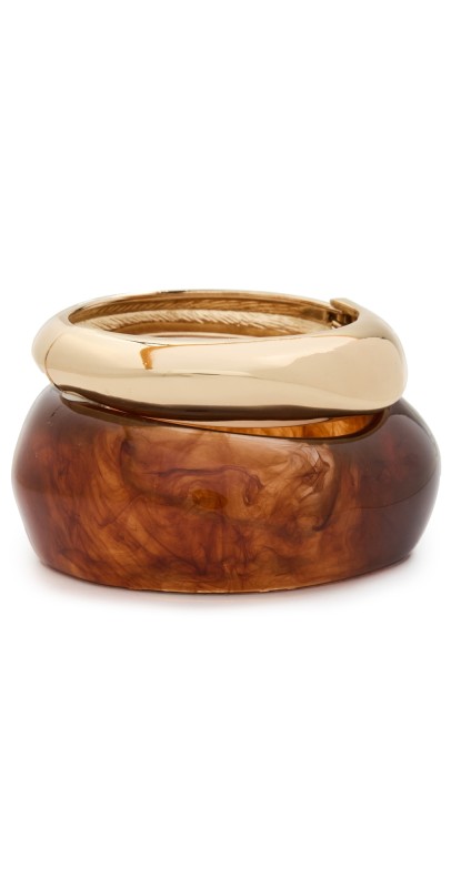 SHASHI Tortoise Bangle Bracelet Set Tortois