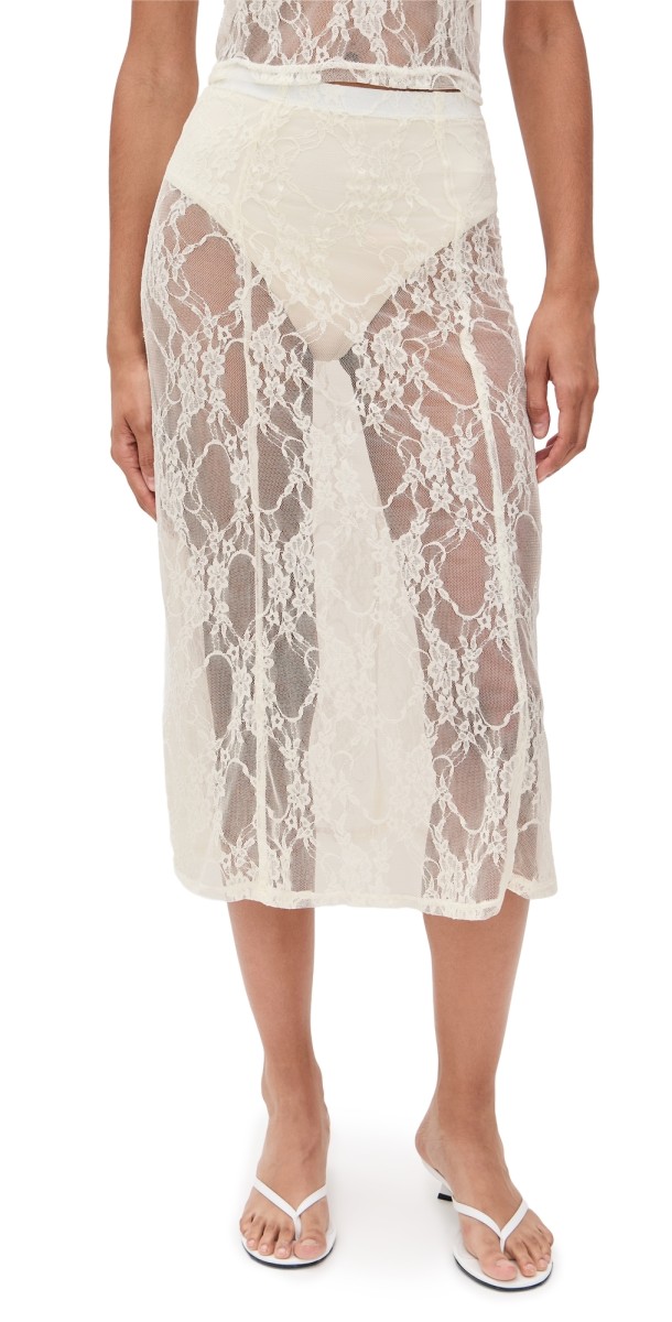 LE BOP Lace Skirt Black